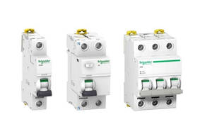 Schneider Electric - istič, prúdový chránič, vypínač