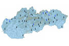 Pozemné vysielanie - mapa pokrytia MUX 3